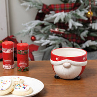 Santa Gnome Red Small Bowl
