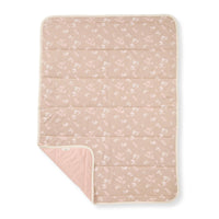 Whimsical Floral Reversible Blanket: Hummus / One Size