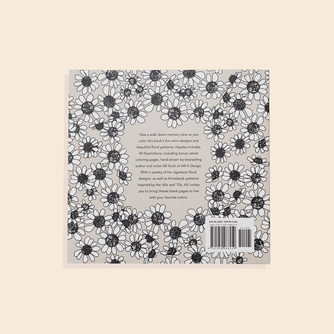 Heyday: A Retro Flower Design Coloring Book