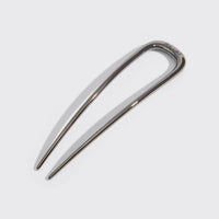 Metal French Hair Pin - Hematite