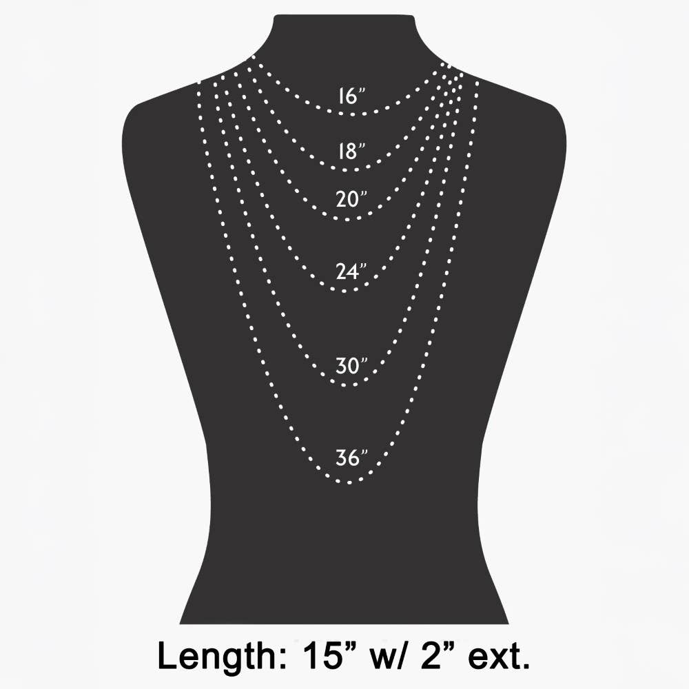 Triple Heart Charms Chain Necklace - Silver