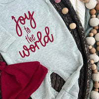 Joy To the World Sage Baby Outfit