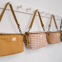 3 Sprouts Universal Stroller Caddy Organizer - Gingham Mustard