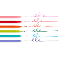 Fine Lines Colored Gel Pens - Set of 6