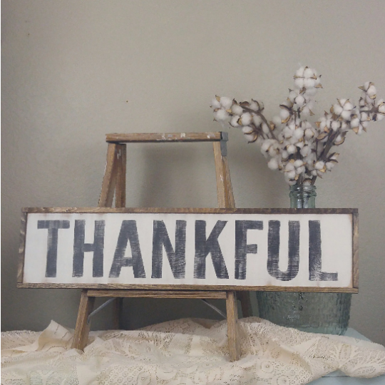 The Green Elephant Shop - Thankful Sign