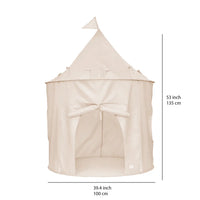 3 Sprouts Recycled Fabric Play Tent Castle - Cream