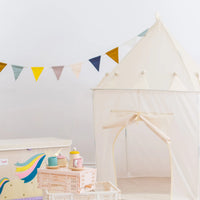 3 Sprouts Recycled Fabric Play Tent Castle - Cream