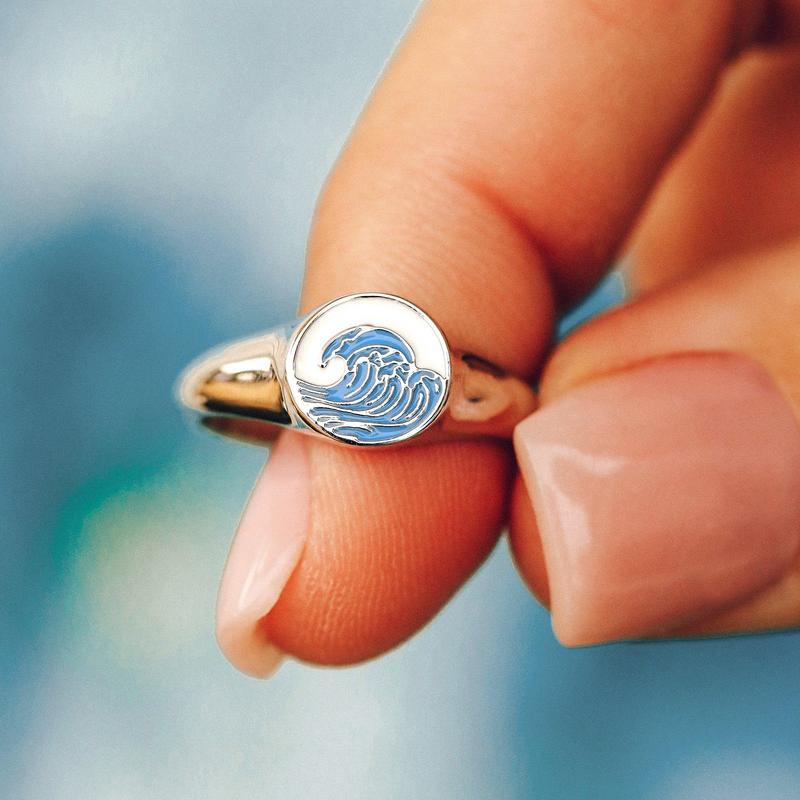 Pura Vida Bracelets - Make Waves Signet Ring