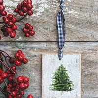 Wood Christmas Tree Ornament