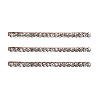 Kitsch Rhinestone Bobby Pins - Rose Gold
