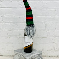Striped Hat Gnome Bottle Topper