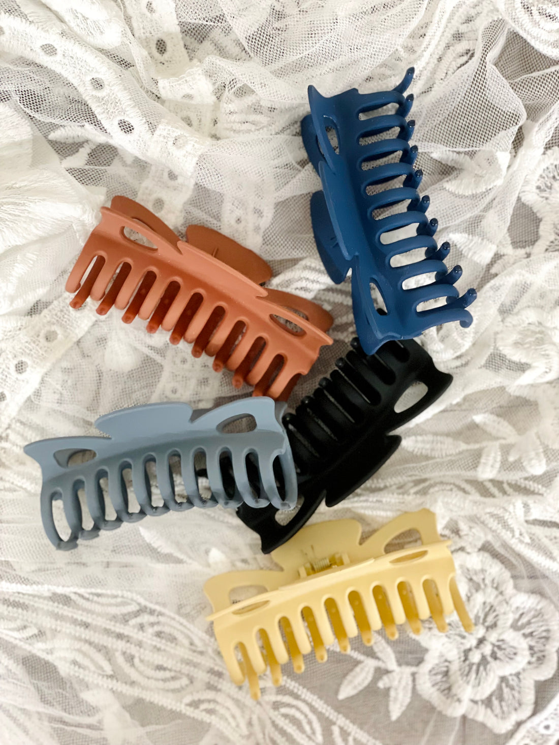 Large Matte Claw Clip for Long Hair
