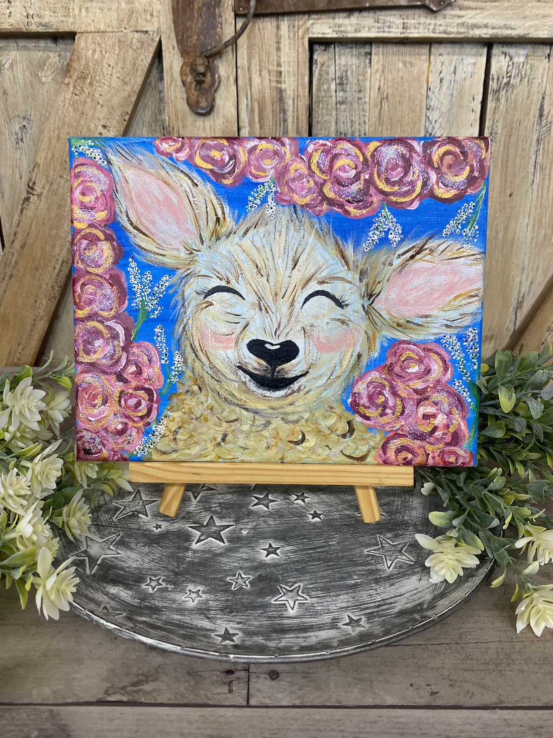 Happy Lamb Painting
