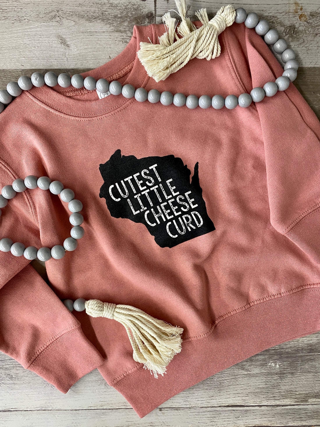Cutest Little Cheese Curd Sweatshirt Crewneck - Mauve