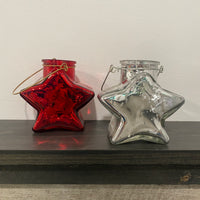 Glass Star Vase/Votive Holders