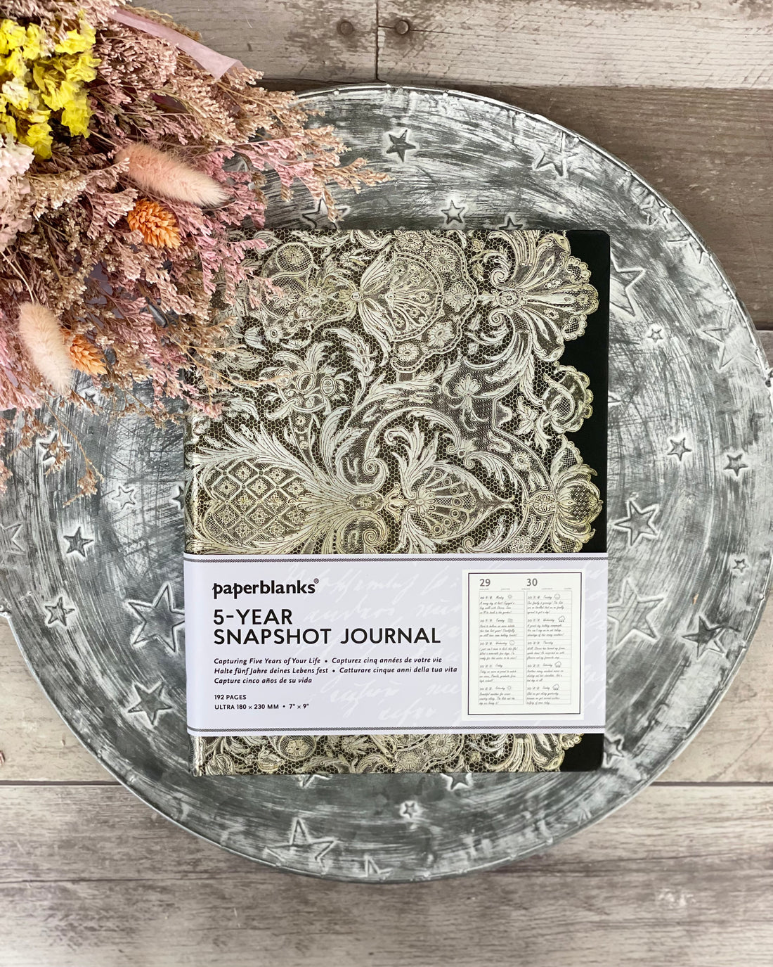 5-Year Snapshot Journal - Ivory Veil (7"x 9")