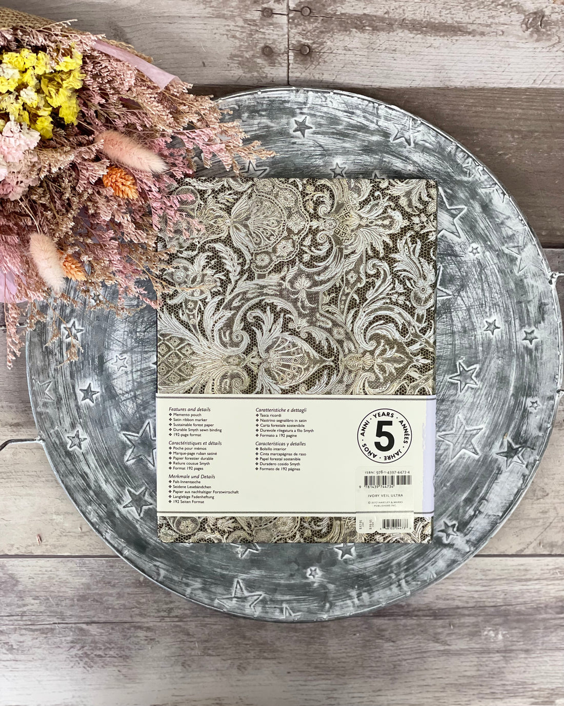5-Year Snapshot Journal - Ivory Veil (7"x 9")