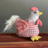 Fabric Sitting Chicken