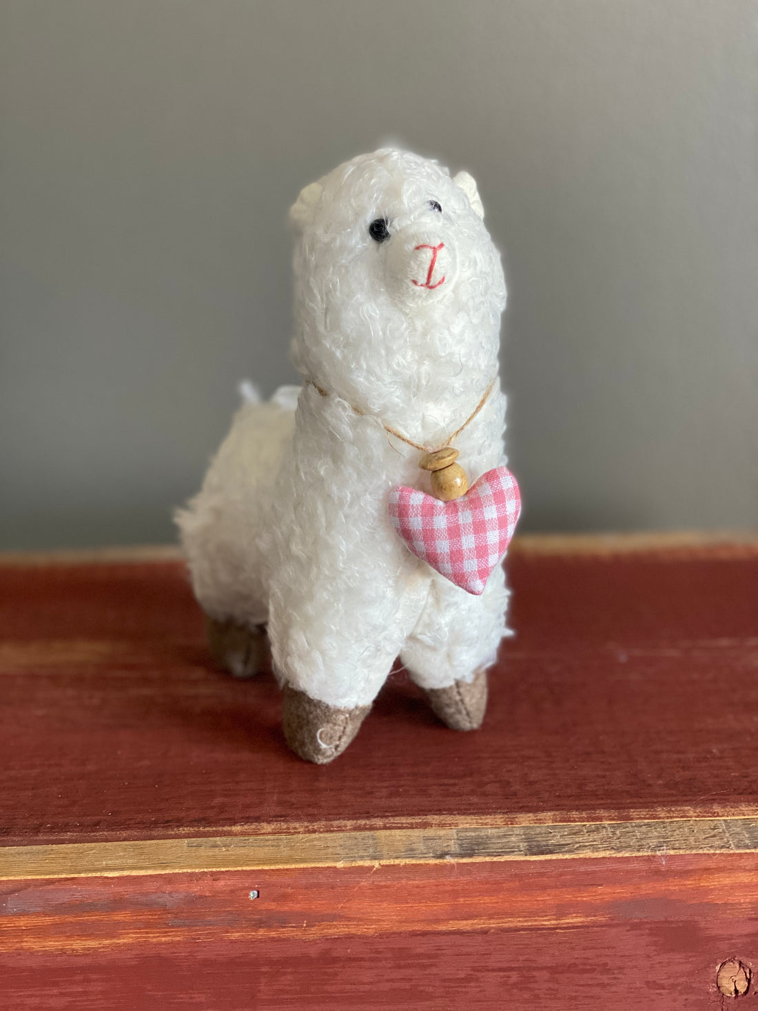 Llama with a Heart Collar