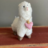 Llama with a Heart Collar