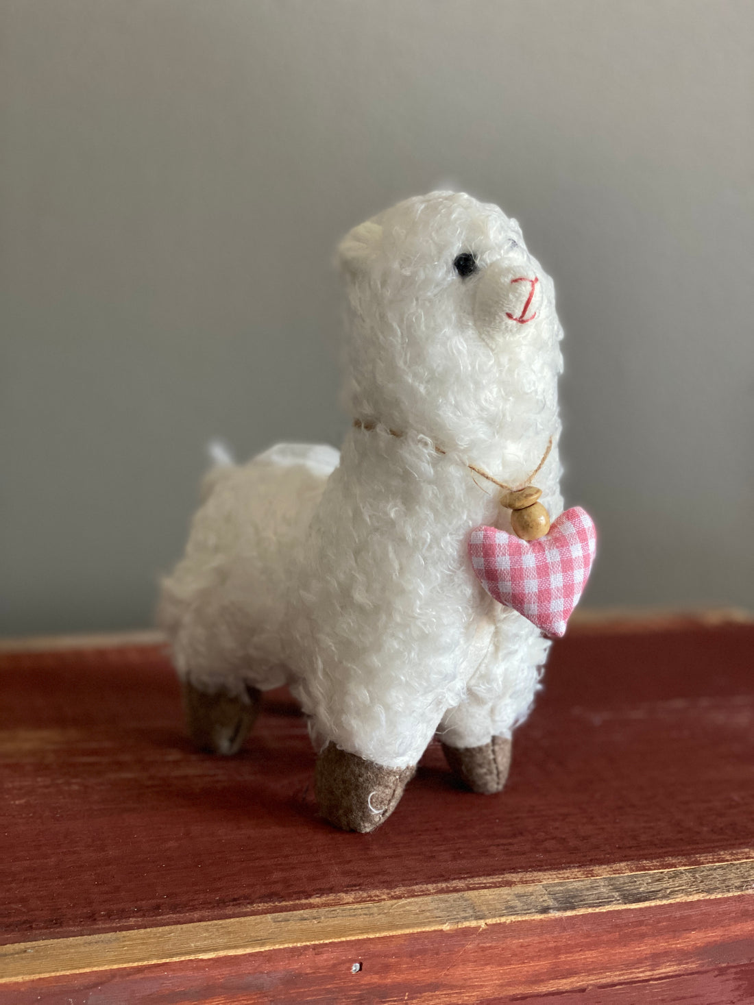 Llama with a Heart Collar