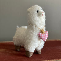 Llama with a Heart Collar