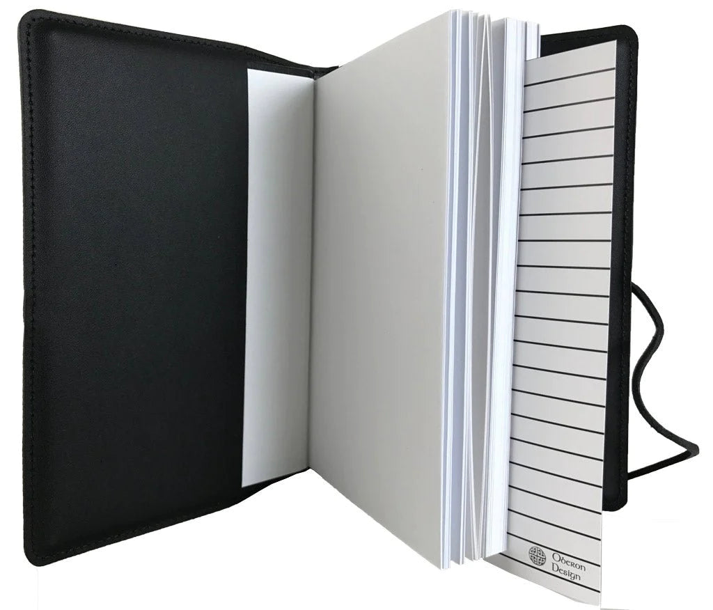 Oberon Design Leather Refillable Journal - Butterfly