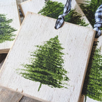 Wood Christmas Tree Ornament
