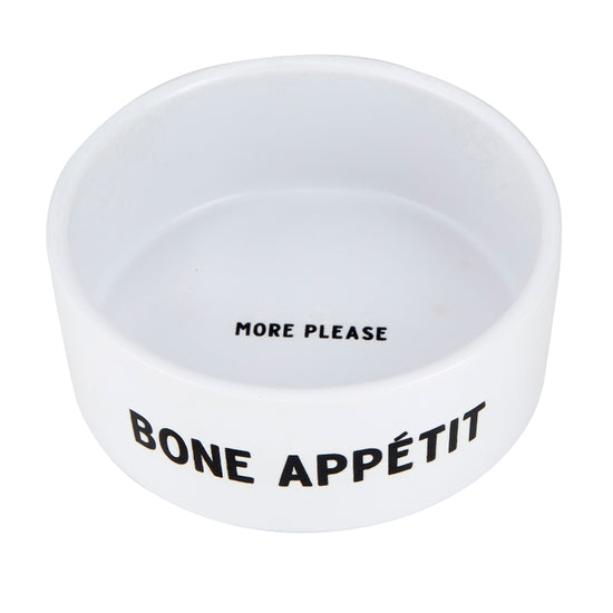 Bone Appetit Ceramic Pet Food Bowl