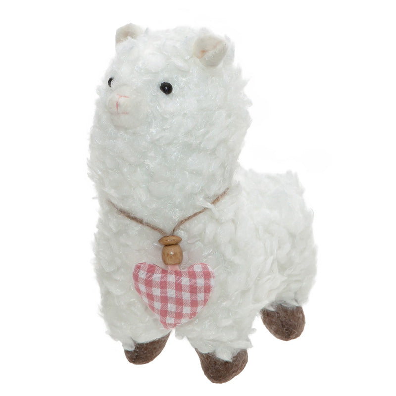 Llama with a Heart Collar