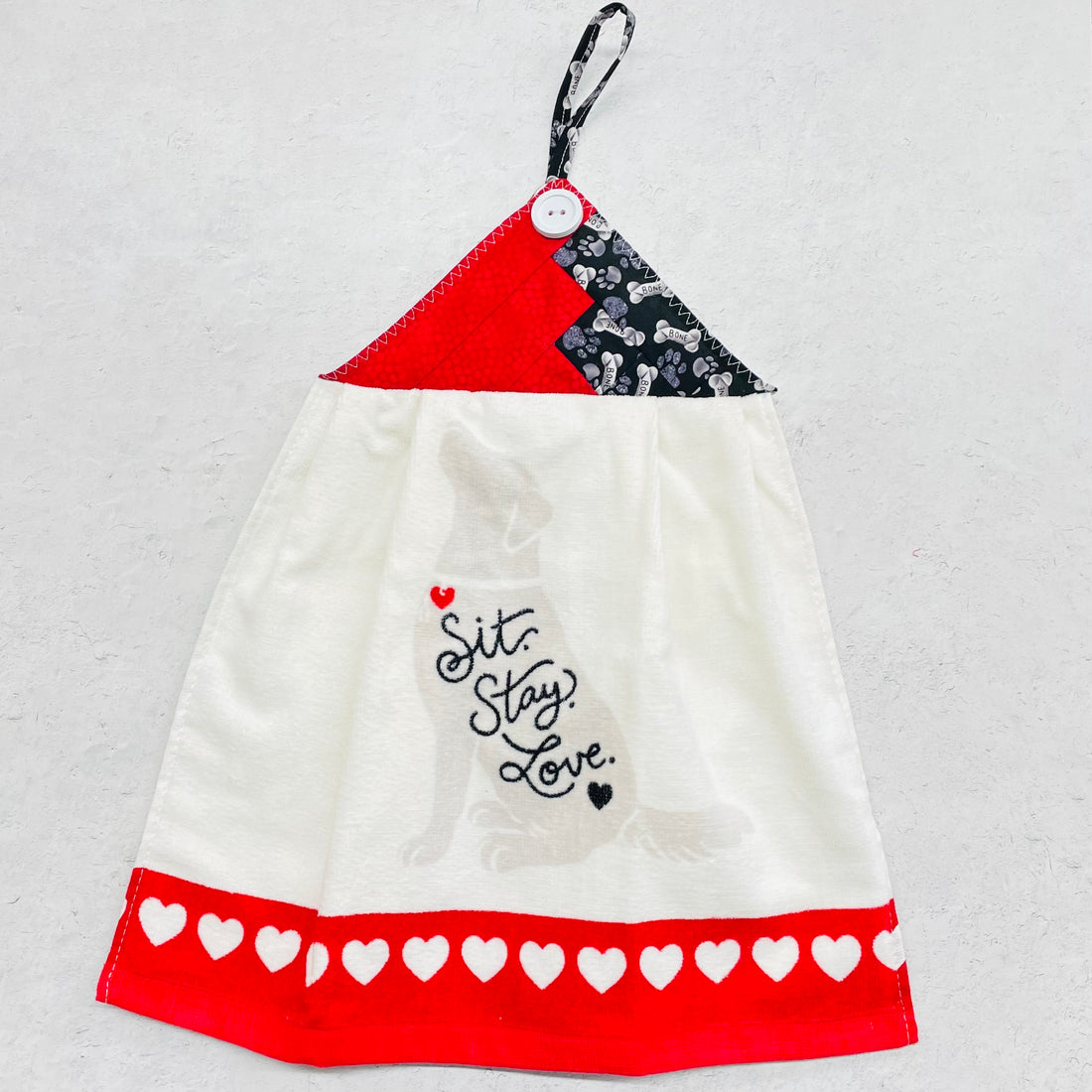 Sit. Stay. Love. Kitchen Towel