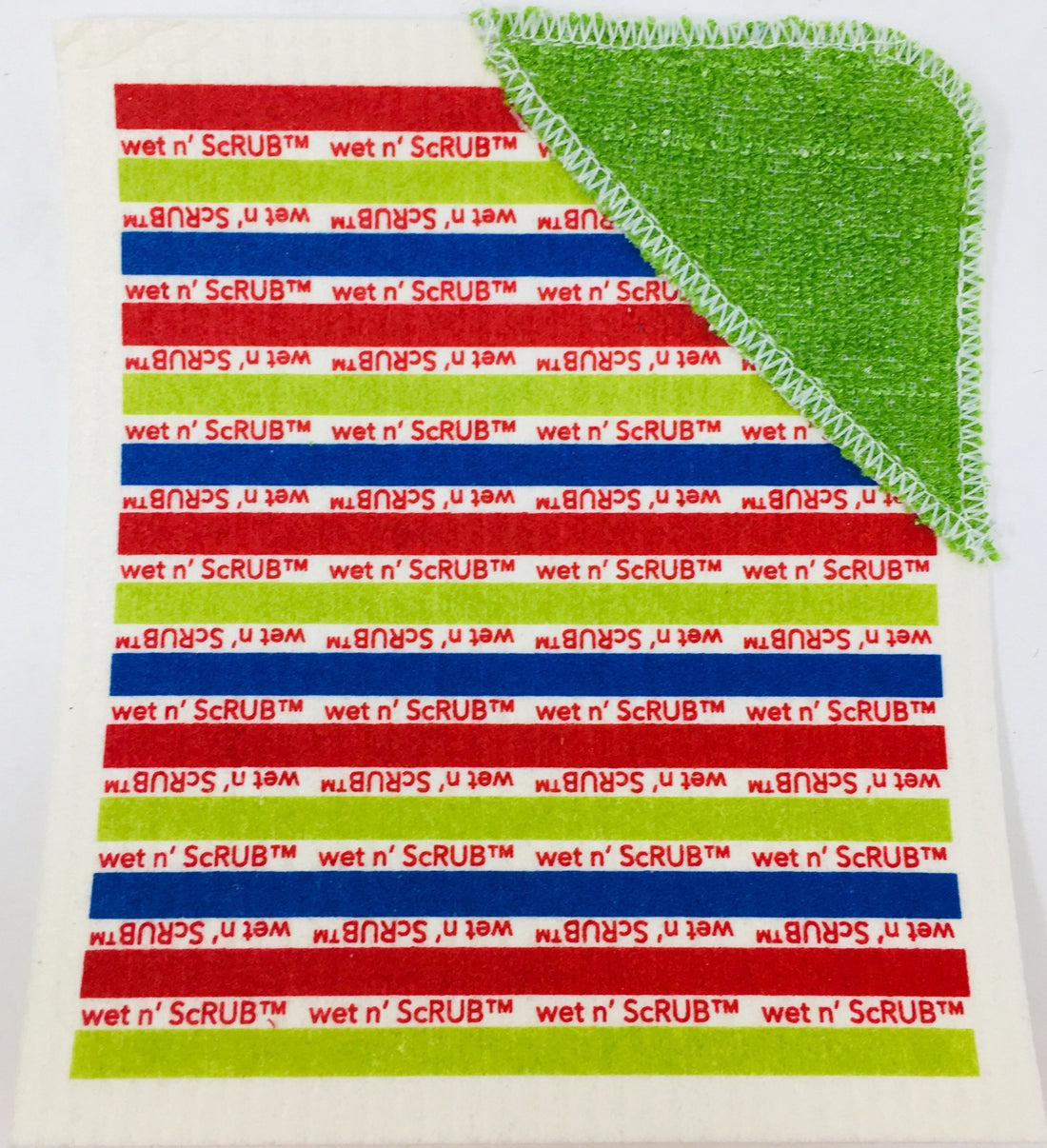 Colorful Lines Wet n' Scrub Reusable Sponge Cloth