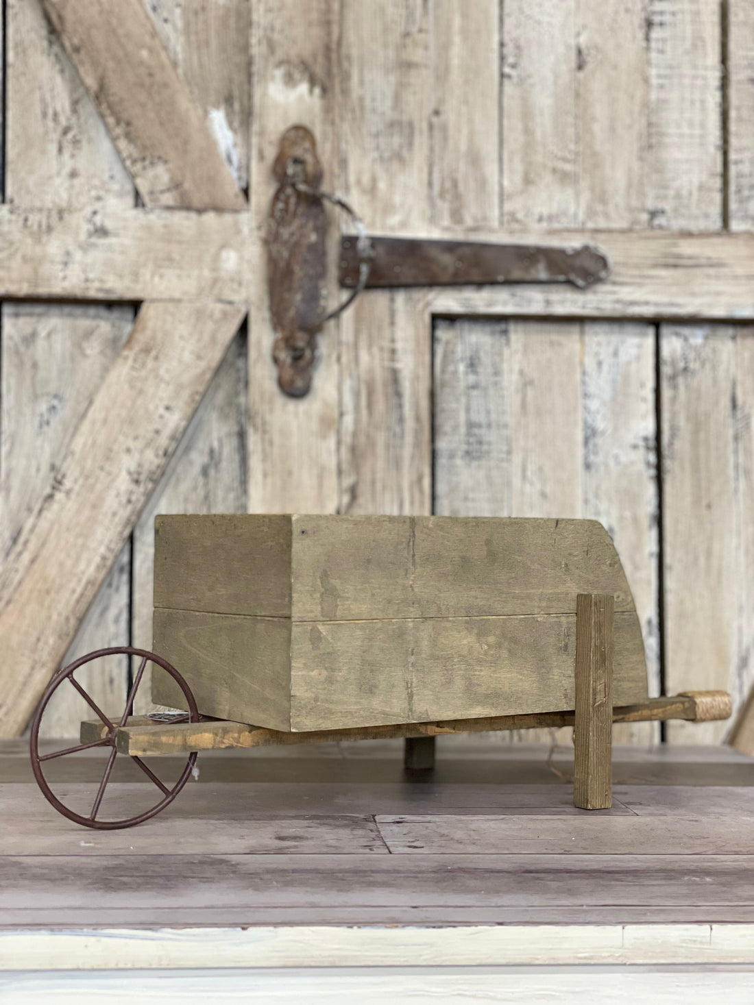 Small Wood Wheelbarrow