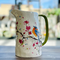 Bird & Cherry Blossom Pitcher