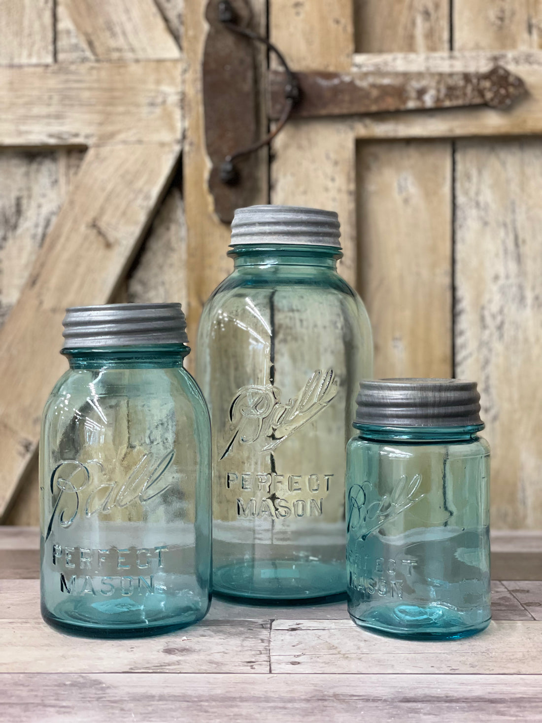 Blue Mason Jar